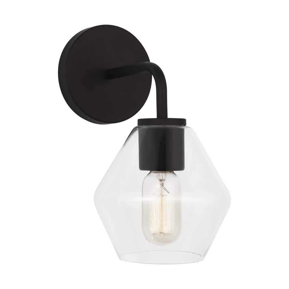 Generation Lighting Jett 6-in 1-Light Matte Black Transitional Vanity Light