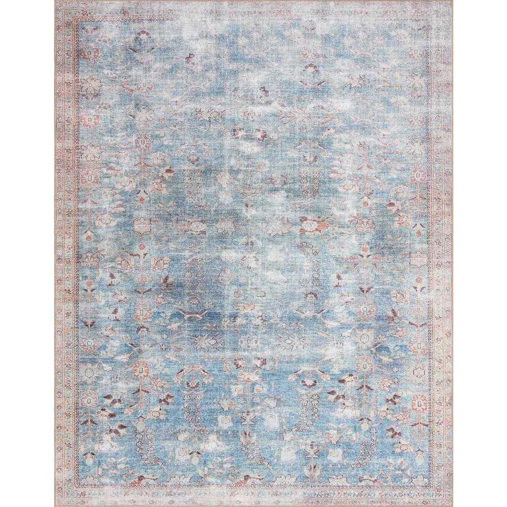 Loloi II Wynter WYN-06 Teal / Multi Oriental Area Rug 8'-6" x 11'-6"