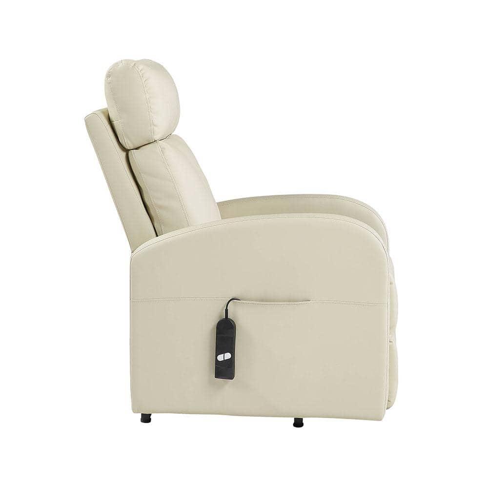 Ricardo 28.4" Wide Faux Leather Power Lift Assist Standard Recliner