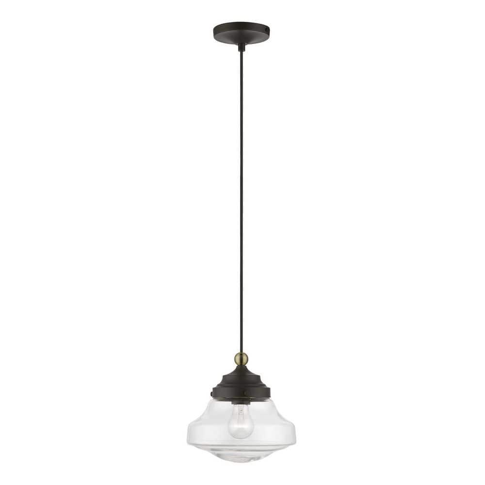 Livex Lighting Avondale 1 - Light Pendant in  Bronze/Antique Brass