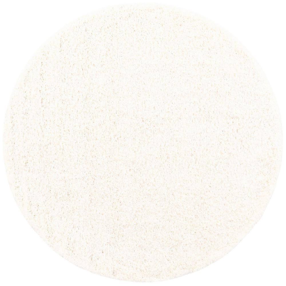Unique Loom 6' 1 x 6' 1 Solid Shag Snow White Area Rug