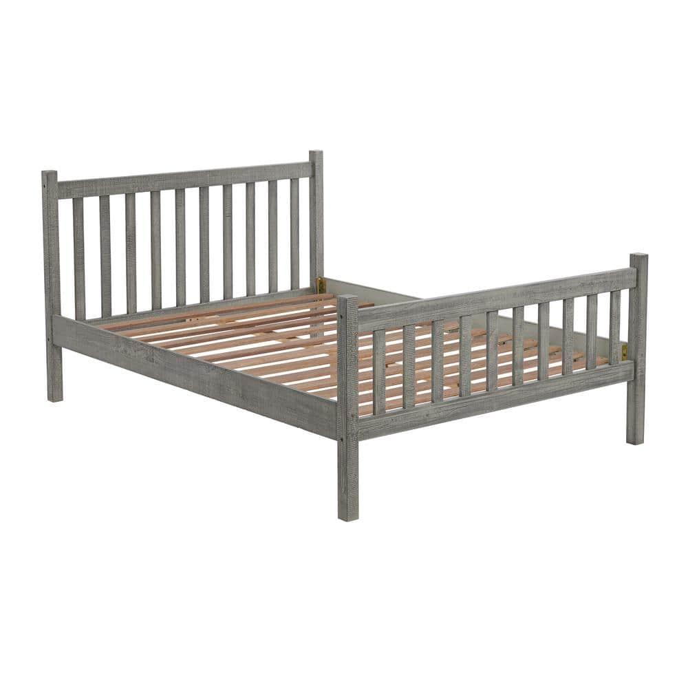 Alaterre Windsor Twin Wooden Weathered Beachhouse Farmhouse Industrial Bohemian Style Bed