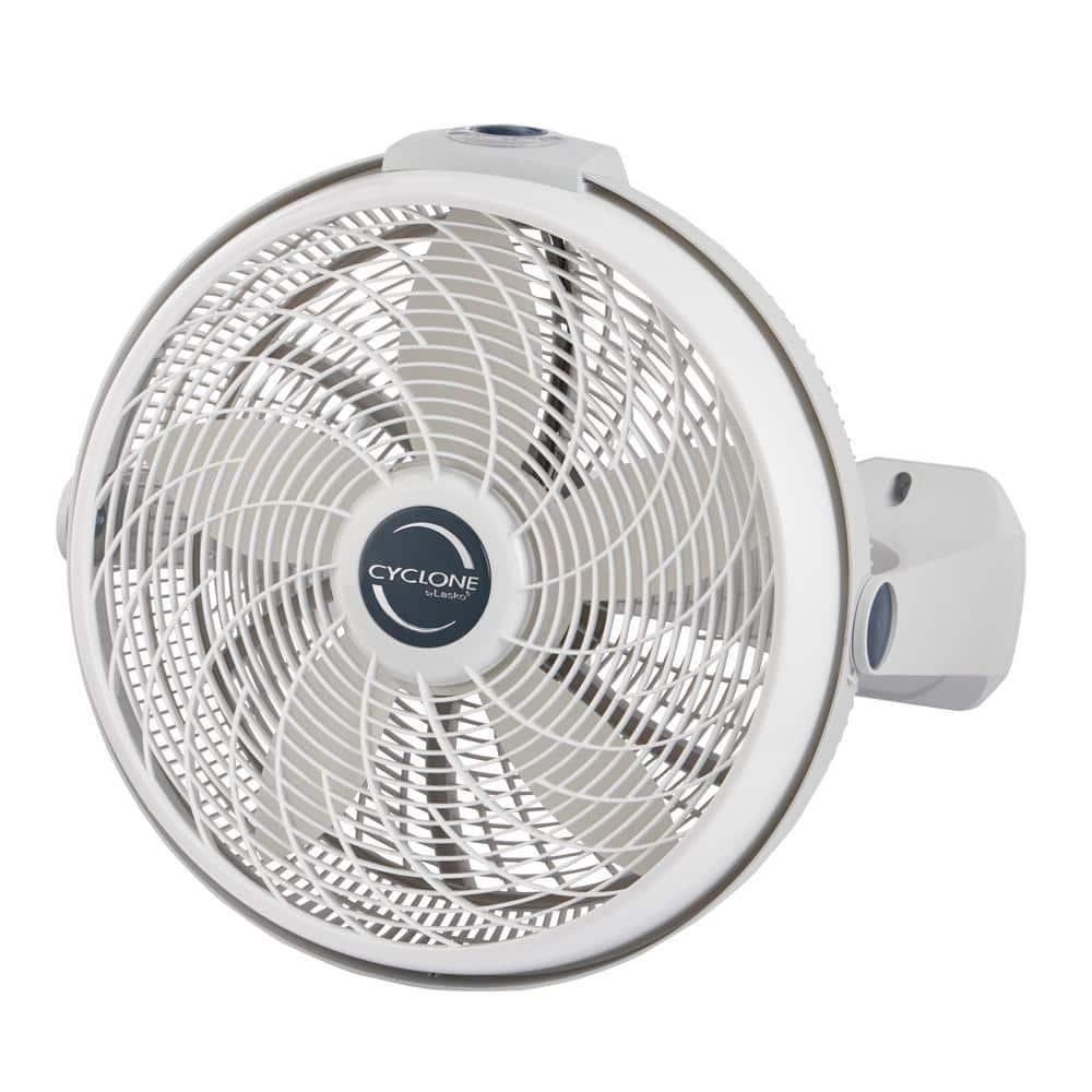 Lasko Lasko 20 Inch Cyclone Portable Full-Tilt Floor Or Wall Mount Pivoting Fan, White