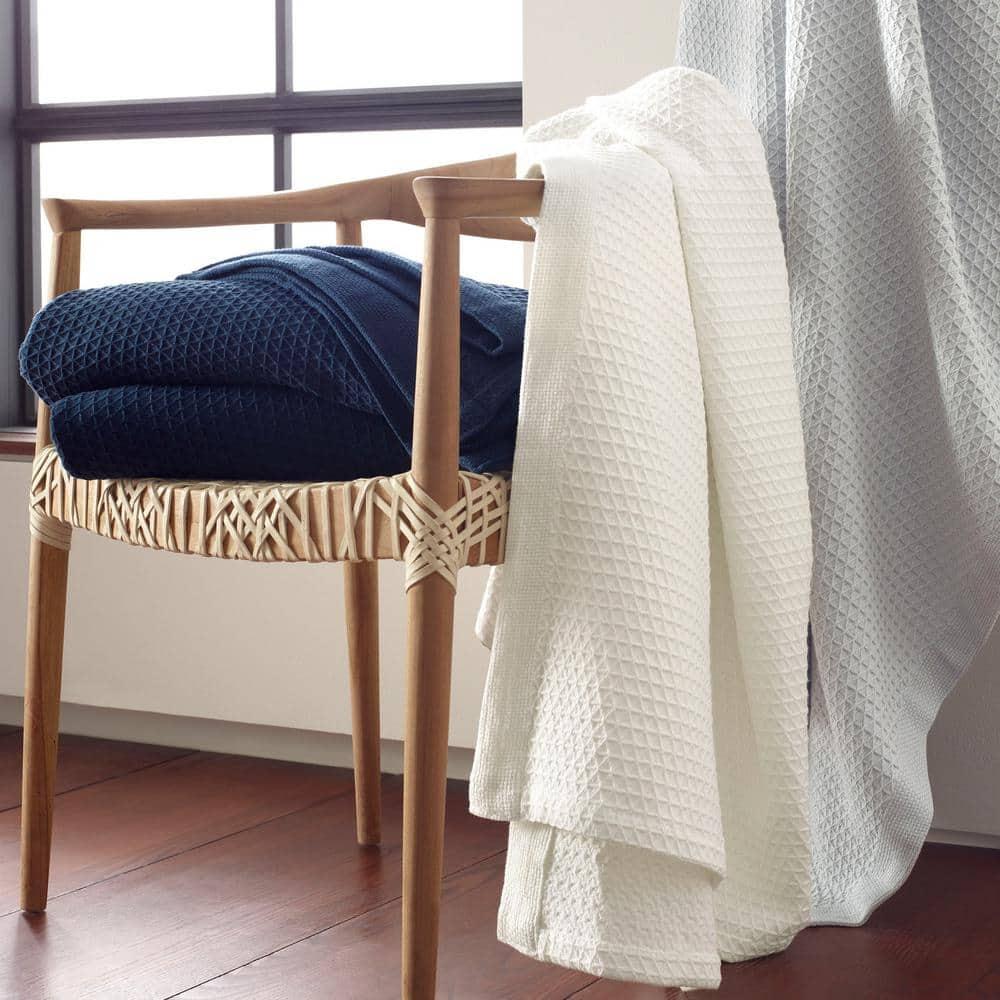 Nautica Nautica Baird Solid Cotton Reversible Blanket