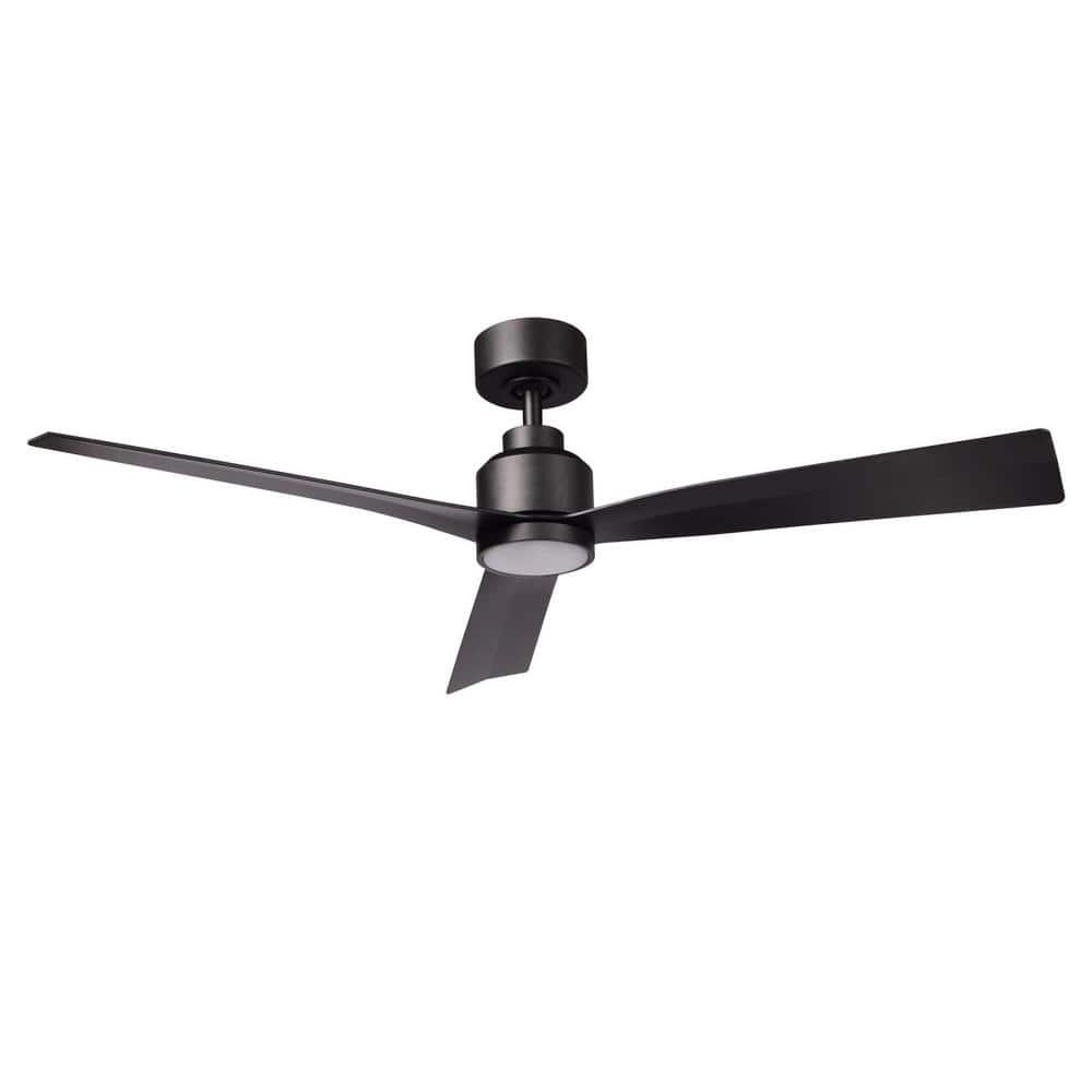 52" Smart Home Compatible 3 Blade Smart Ceiling Fan with Remote