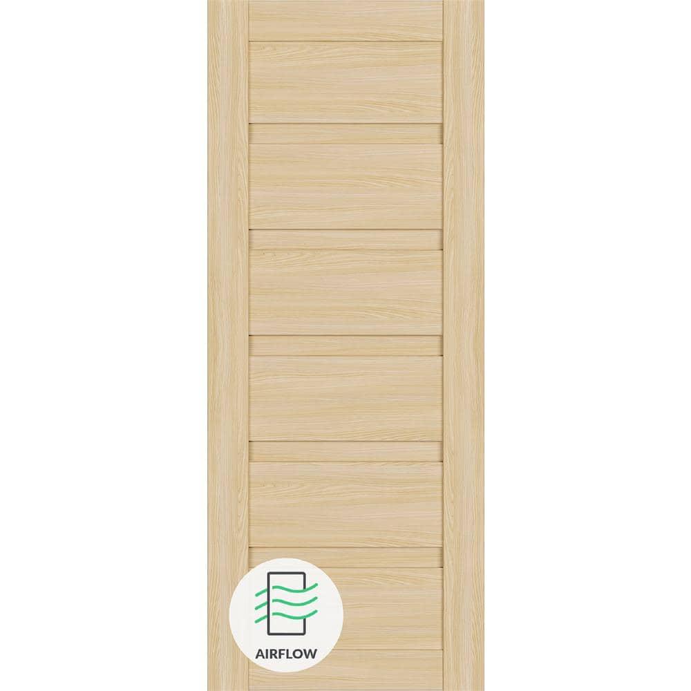 Belldinni Louver Solid + Manufactured Wood Paneled Slab Door