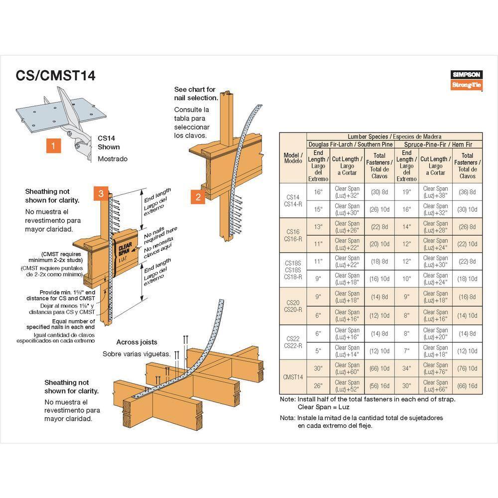 Simpson Strong-Tie CS18 - Galvanized Coiled Utility Strap, 18 Gauge 200ft.