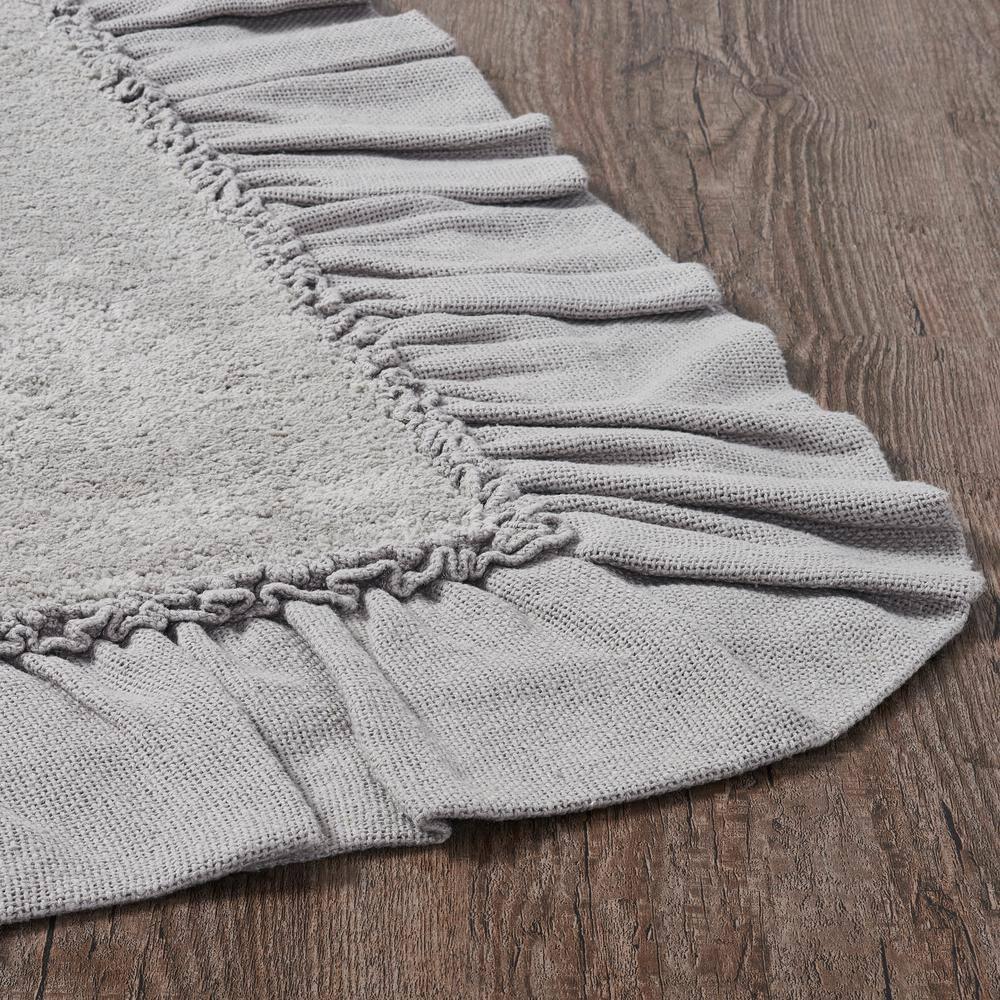 Burlap Dove Grey Bathmat 27x48  VHC Brands