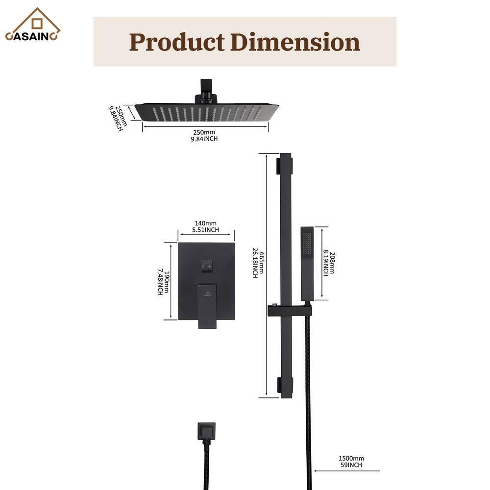Pressure-Balanced (Temperature And Volume) All-In-One Kit with Rough in-Valve