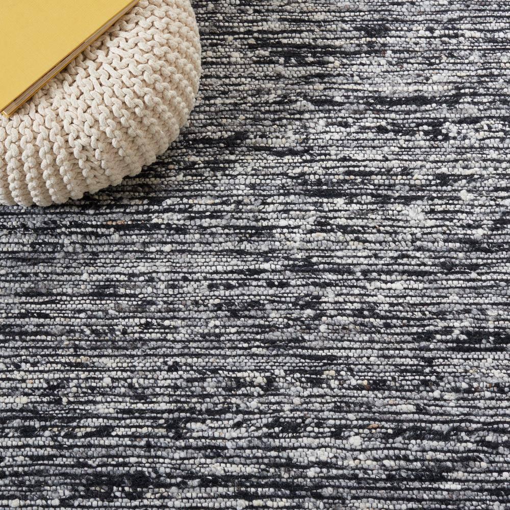 Natura NAT925 Flat Weave Indoor Area Rug - Black - 6'x6' - Safavieh