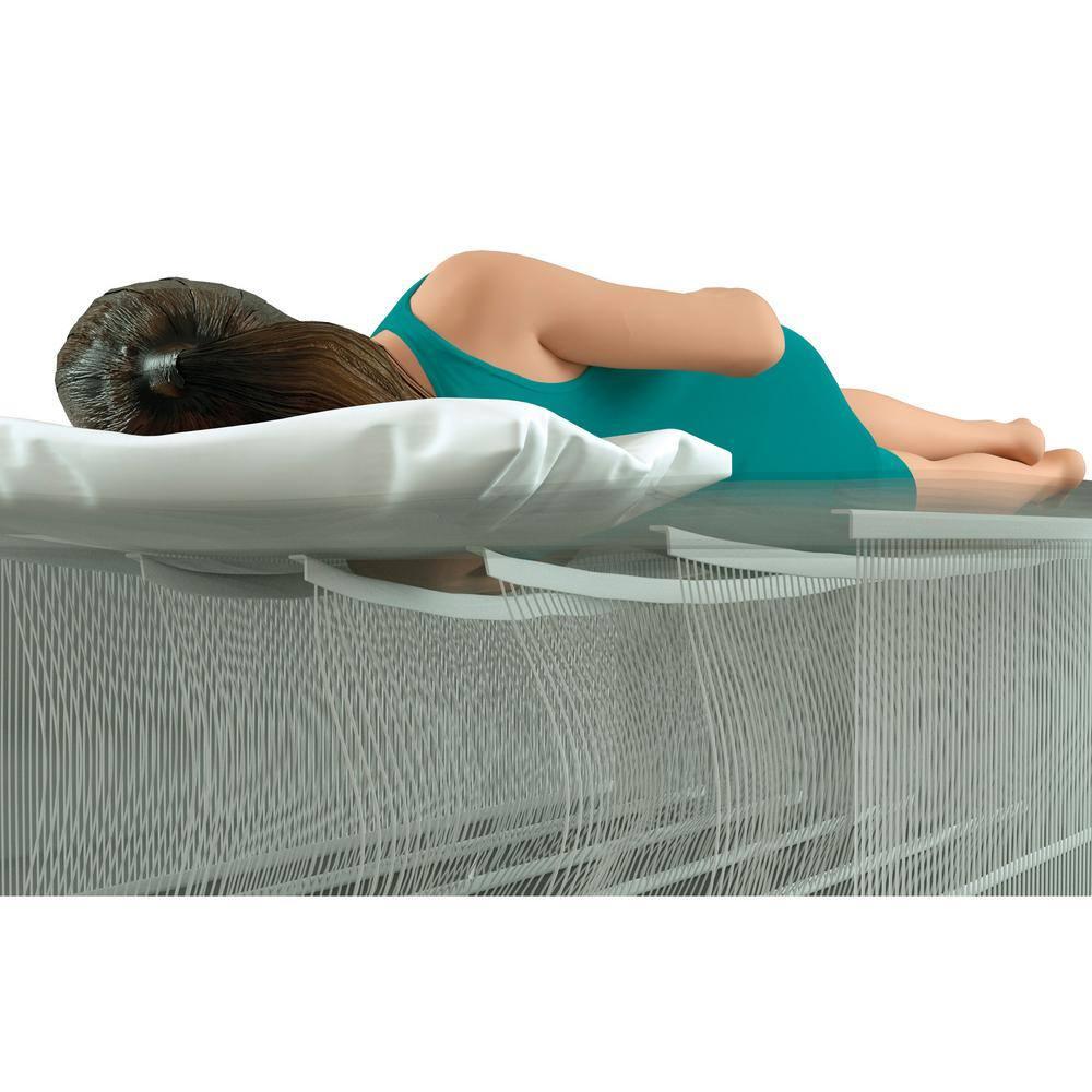 Intex Dura Pillow Rest Classic Blow Up Mattress Air Bed with Built In Pump