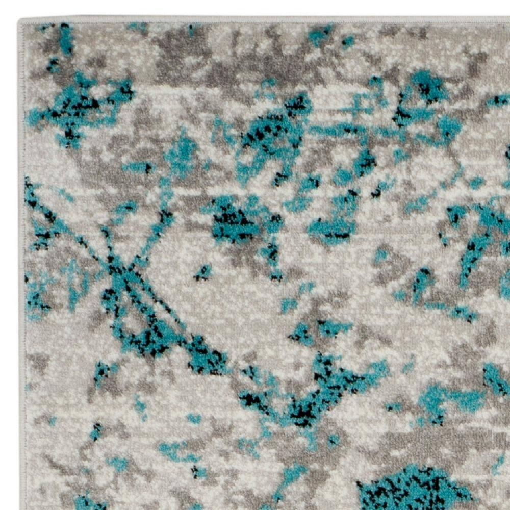 SAFAVIEH Skyler Joisse Abstract Area Rug, Blue/Ivory, 3' x 5'