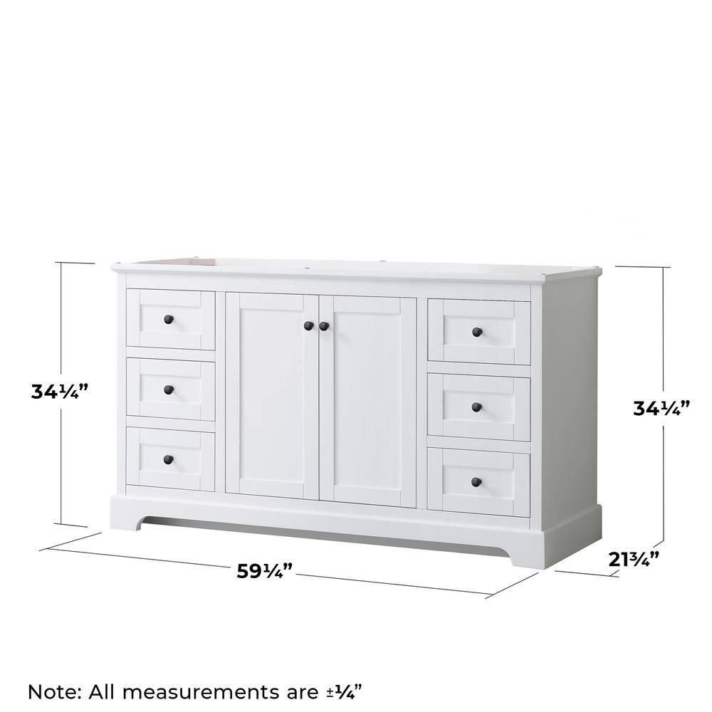 Wyndham Collection Avery 59" Single Bathroom Vanity Base Only