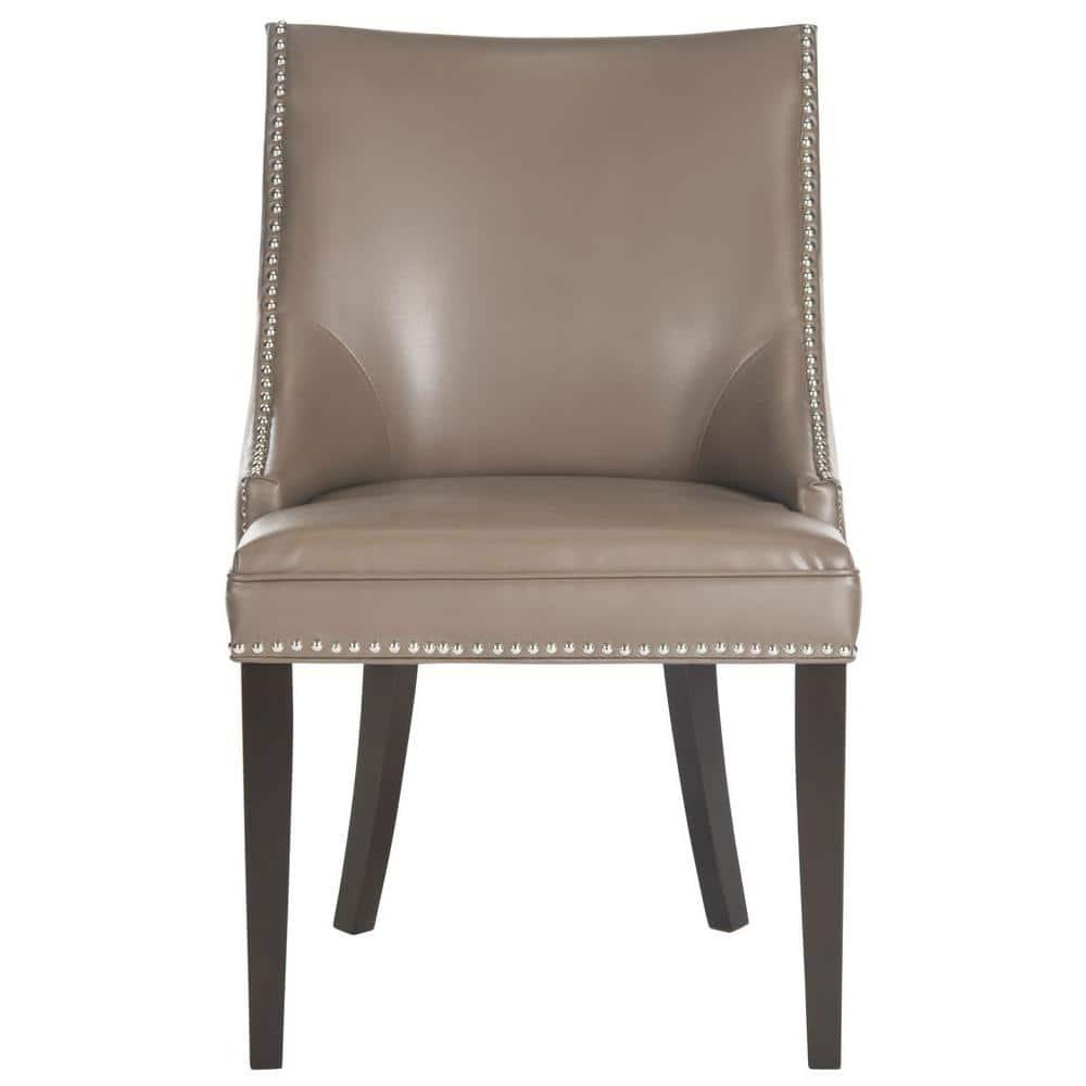 Afton 20H Side Chair Silver Nail Heads  (Set Of 2) - Clay - Safavieh