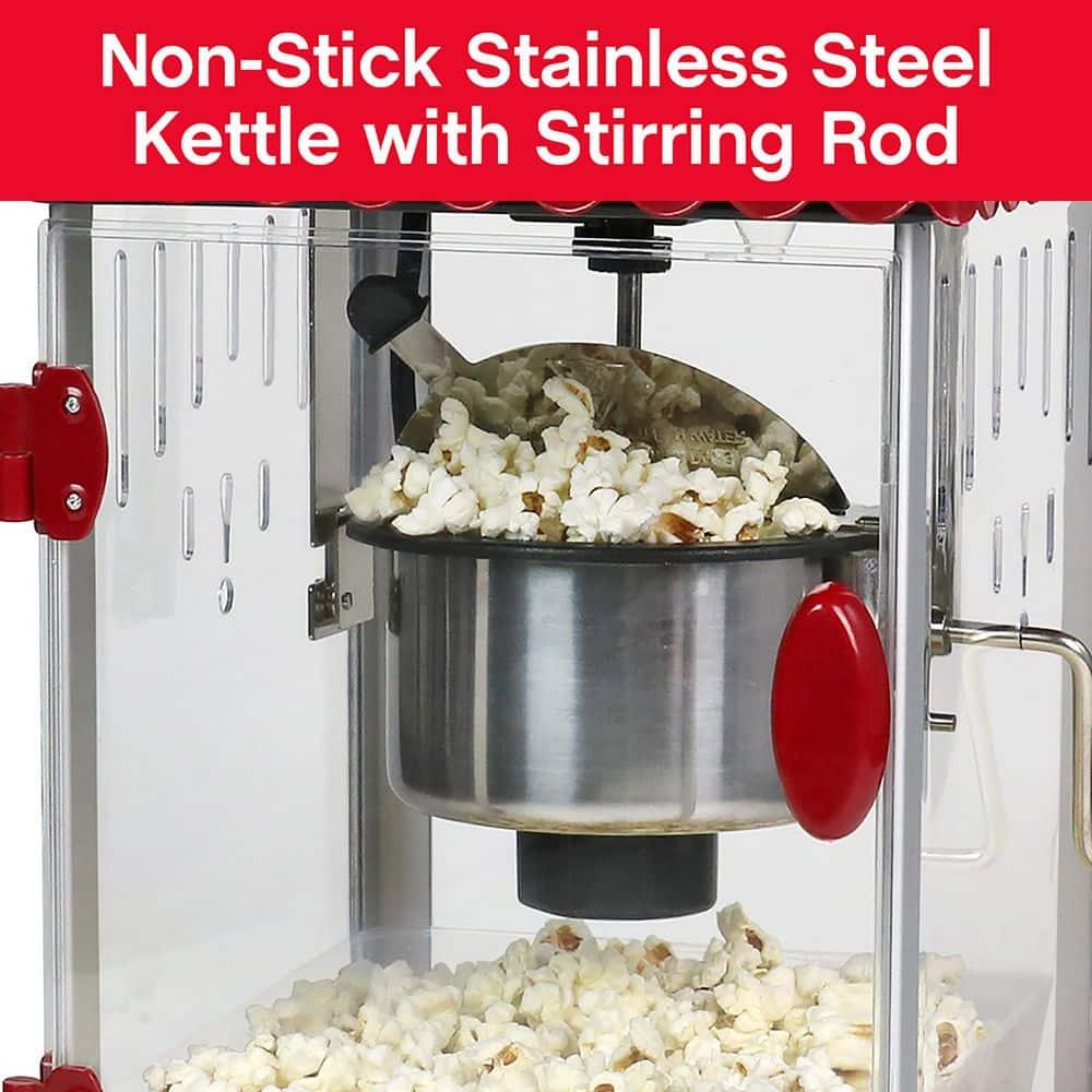 West Bend West Bend Compact Popcorn Machine and Cart, 10-Cup Capacity