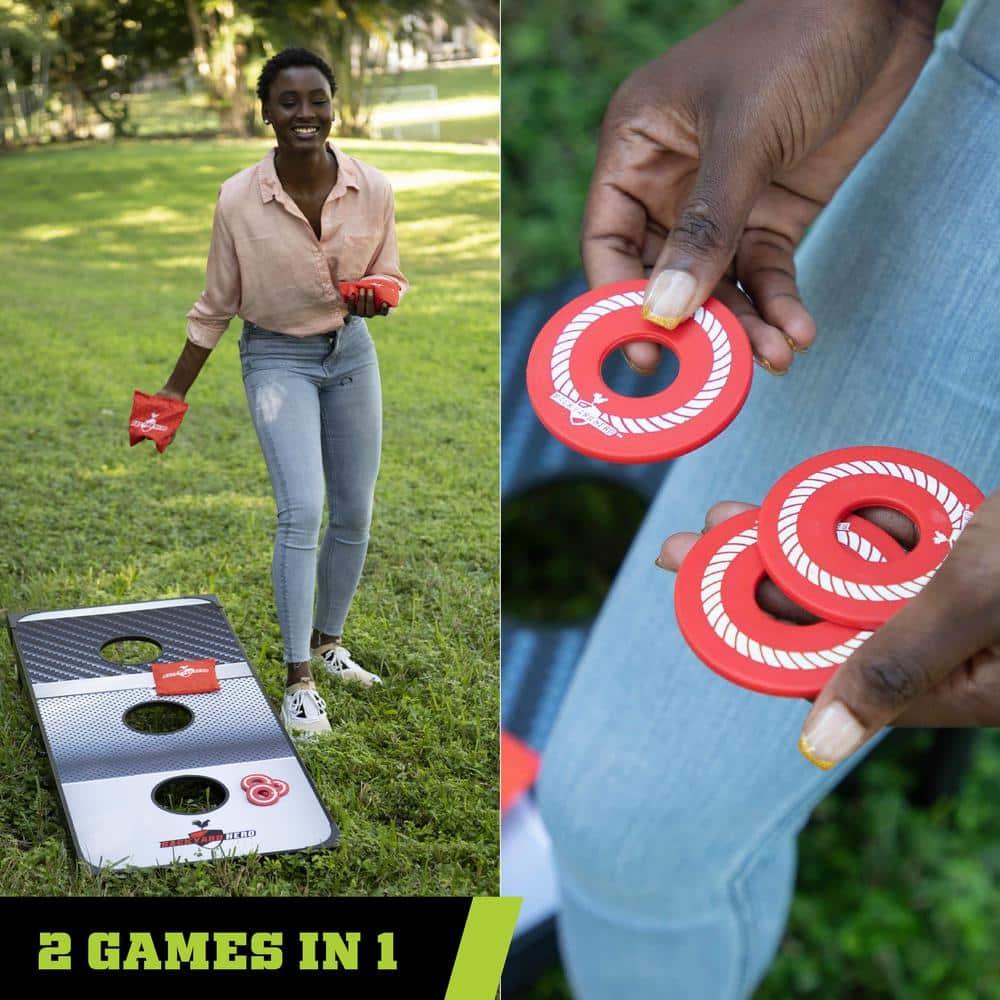 Backyard Hero Backyard Hero 48" Tailgate Combo Bean Bag Toss and Washer Toss Games