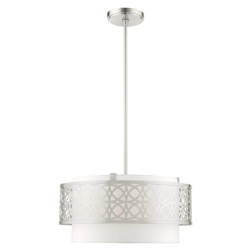 Livex Lighting Calinda 4 - Light Pendant in  Brushed Nickel