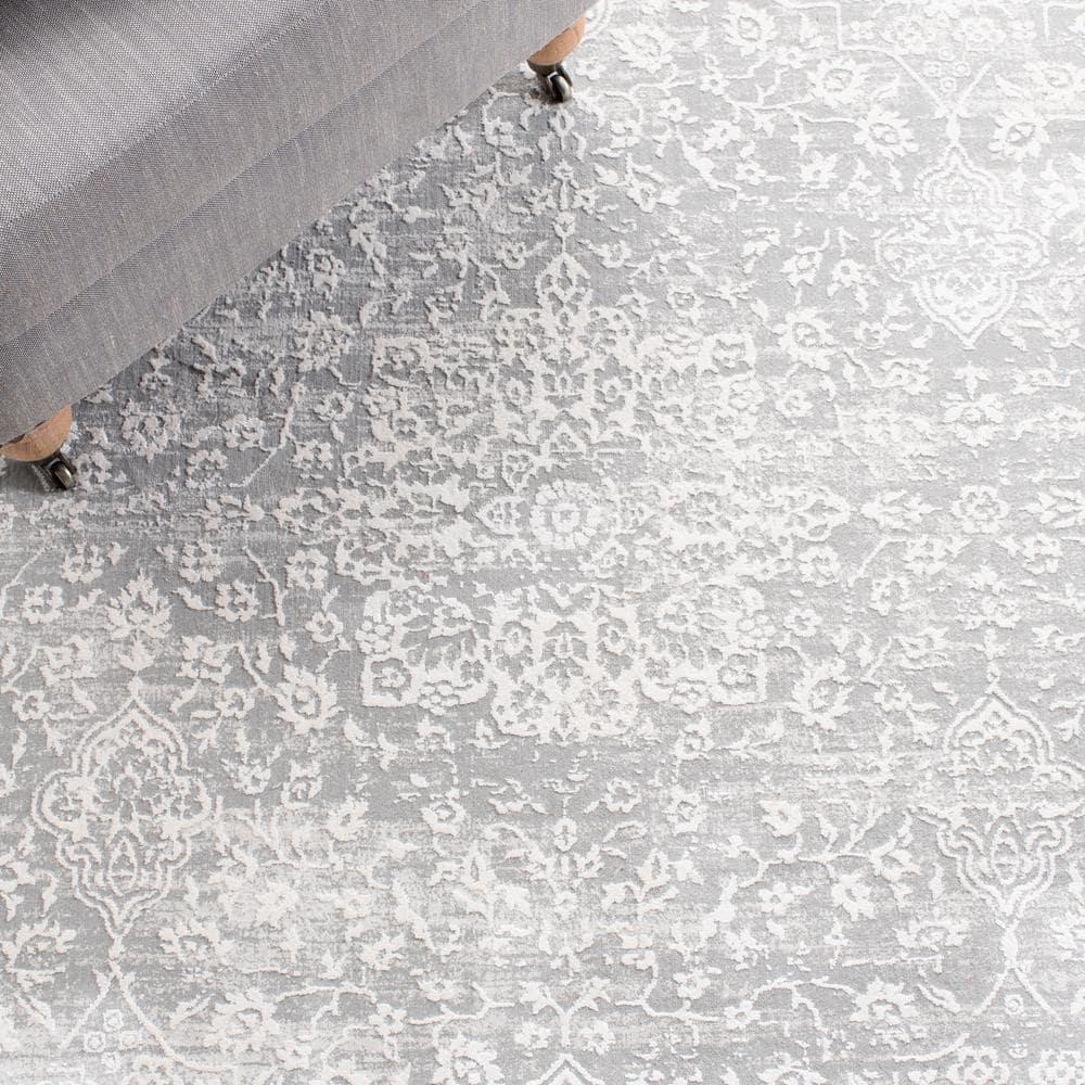Princeton PRN712 Power Loomed Indoor Area Rug - Grey/Beige - 4'x6' - Safavieh.