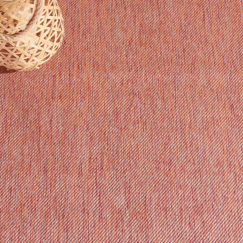 Beach House BHS218 Power Loomed Indoor/Outdoor Area Rug - Rust - 6'7"x6'7" - Safavieh