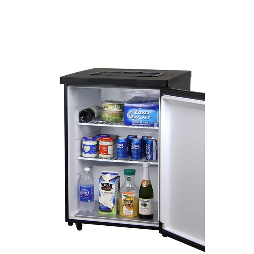 Kegco Kegco 5.6 Cubic Feet Dual Tap Freestanding Kegerator with Adjustable Temperature