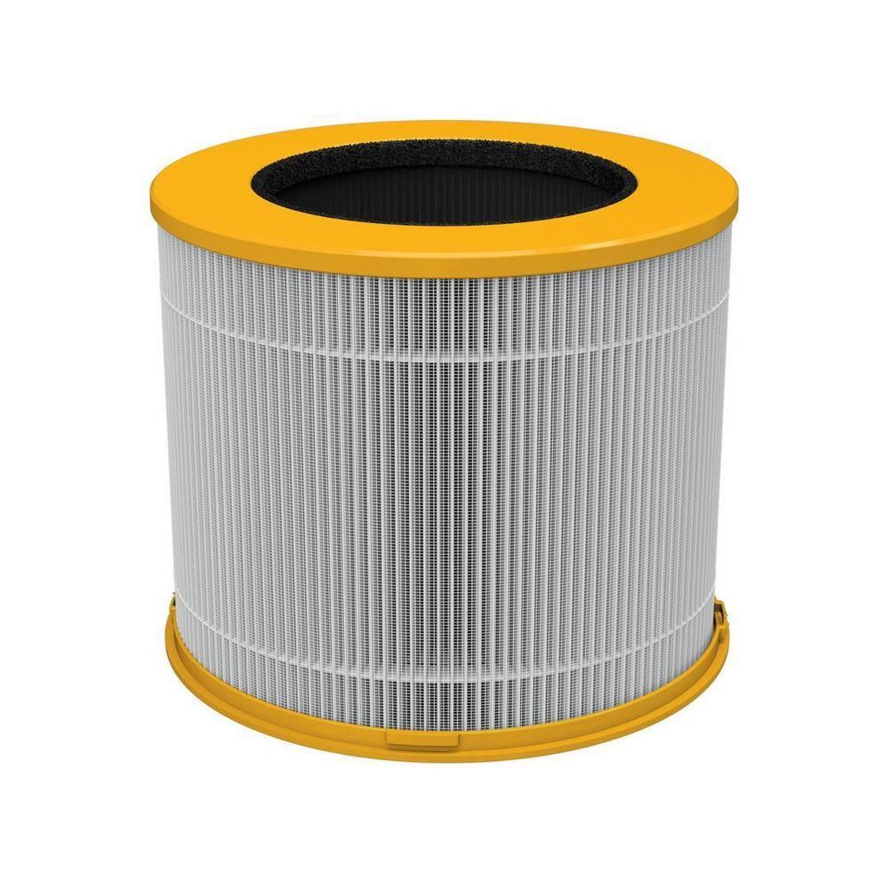 Compact White and Yellow HEPA Air Purifier Filter