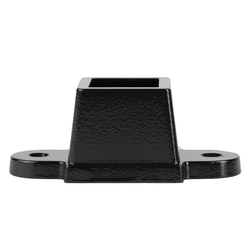 Legacy Collection Black Galvanized Steel Fence Mounting Bracket
