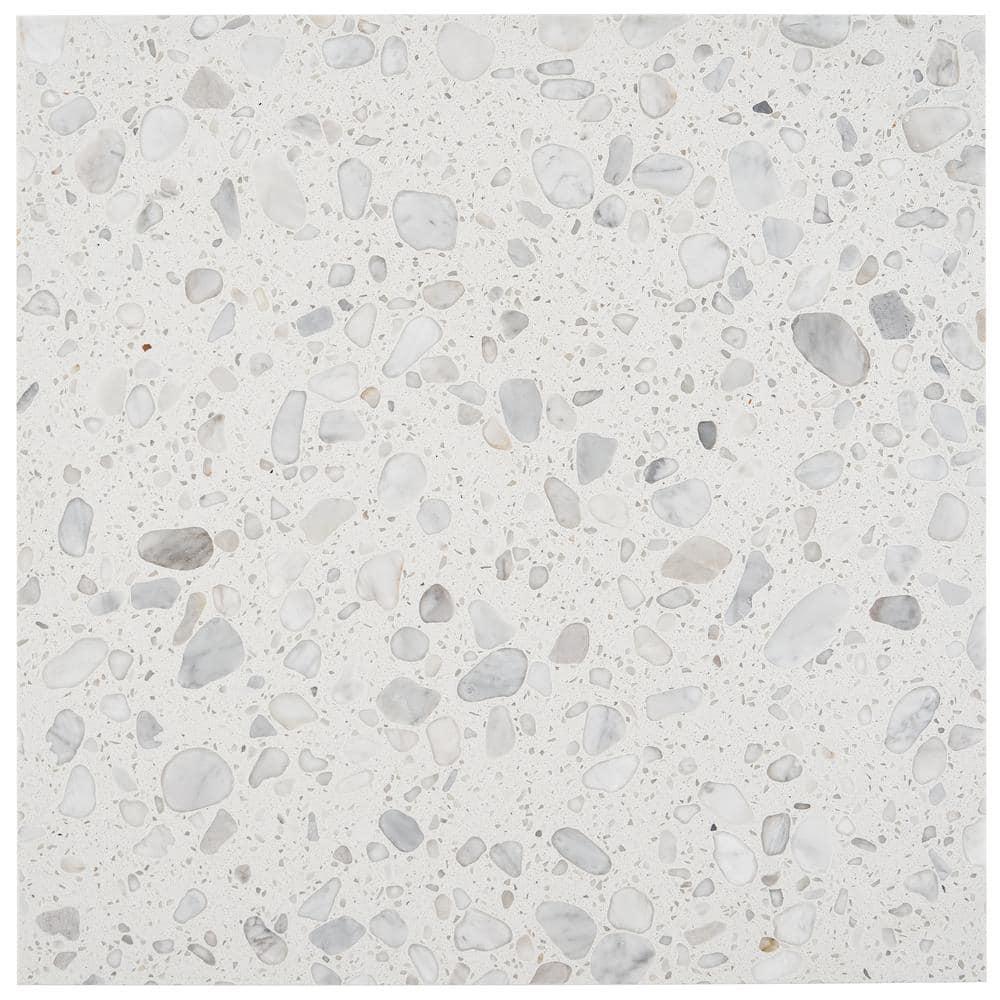Terra Italia 23.62 in. x 23.62 in. Honed Terrazzo Floor and Wall Tile (3.87 Sq. Ft. / Each)