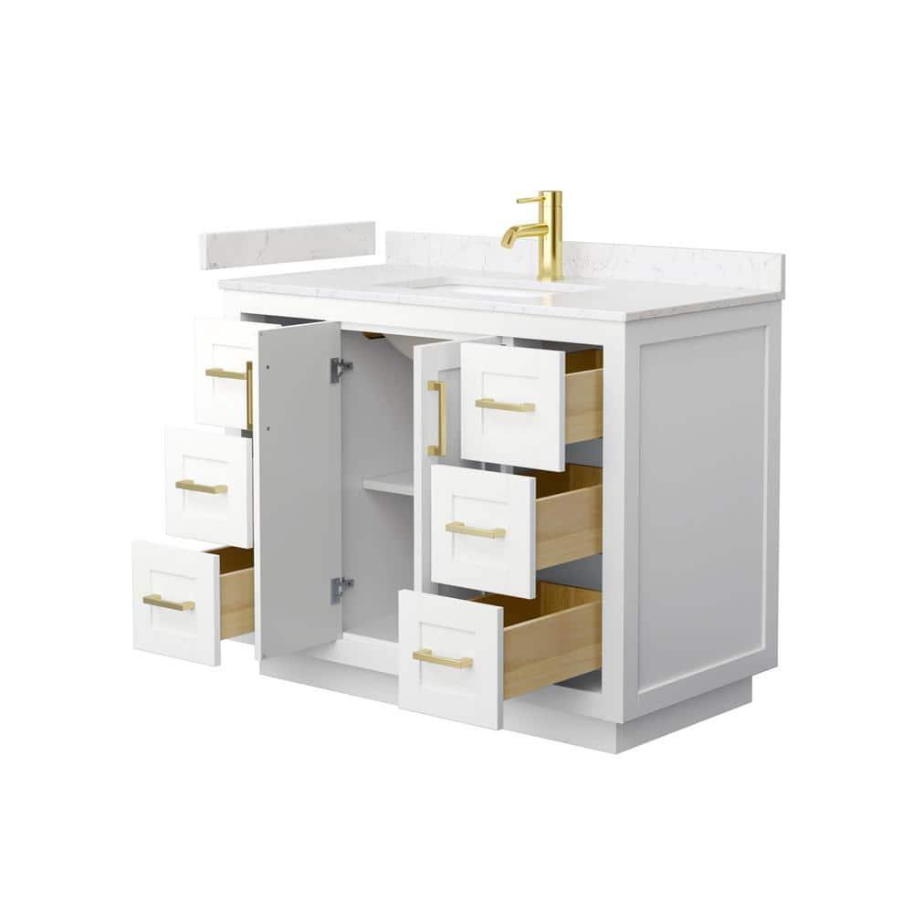 Miranda 42" Freestanding Single Bathroom Vanity with Cultured Marble Top