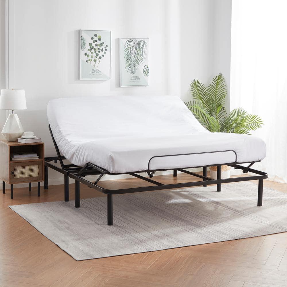 Bryt Basic Adjustable Bed Base, Full Size Bed Frame with Motorized Head and Foot Incline and Wireless Remote