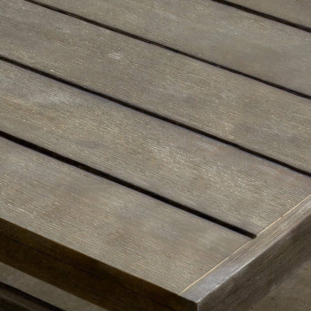 Renaissance-Inspired Outdoor Patio Wood Side Table - Timeless Elegance for Your Garden