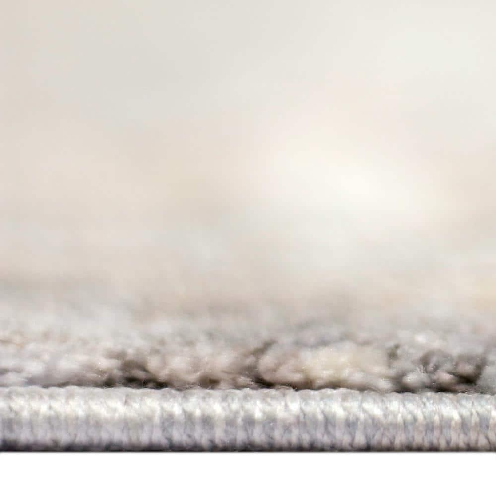 Elynna Transitional Bordered Premium Polyester Performance Area Rug