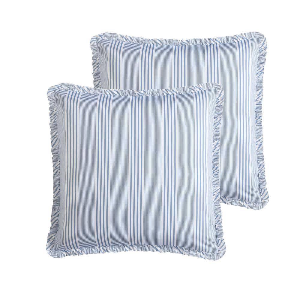 Laura Ashley Branch Toile Cotton Blue Duvet Cover Bonus Set