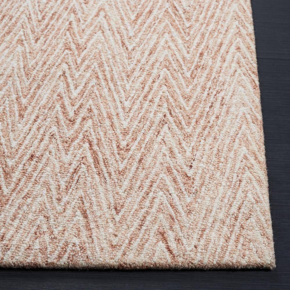 Abstract ABT426 Handmade Indoor Accent Rug - Brown/Ivory - 3'x5' - Safavieh