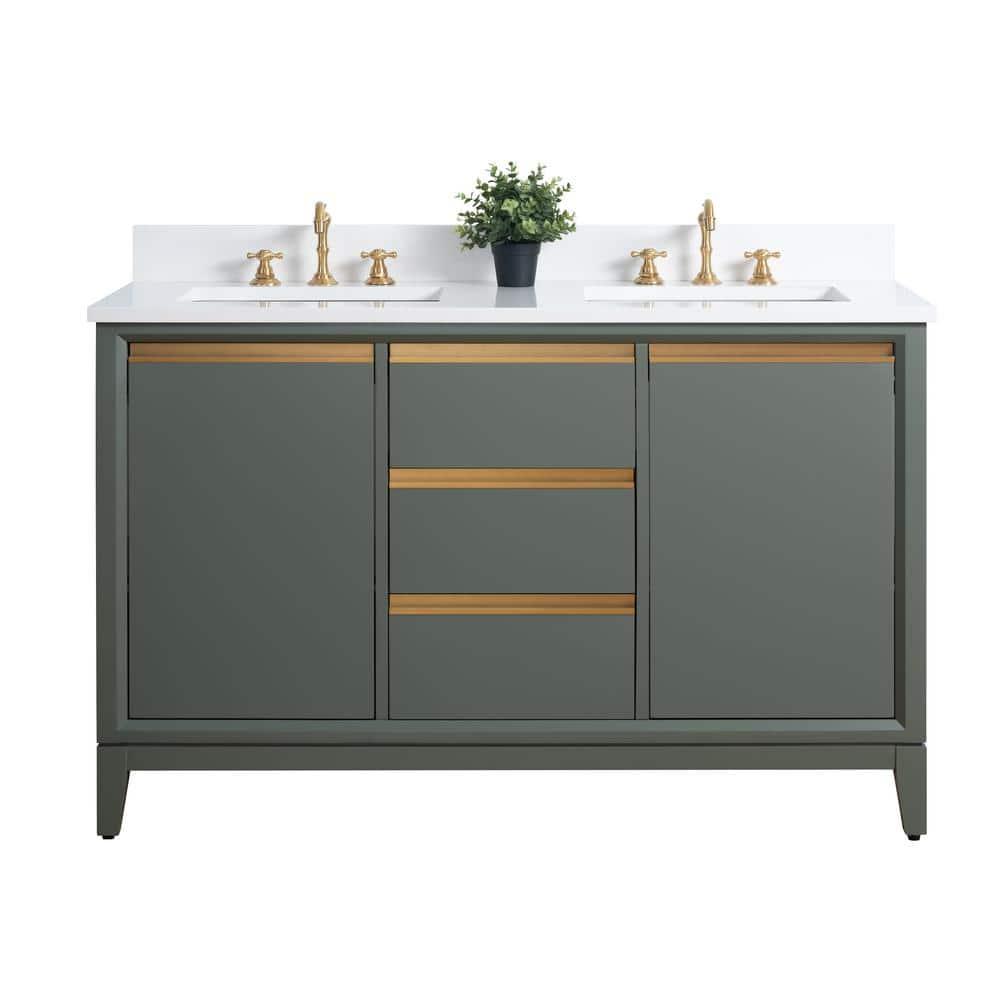 54 Double Bathroom Vanity with Top