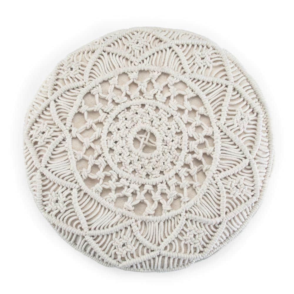 Simpli Home Coates Upholstered Pouf