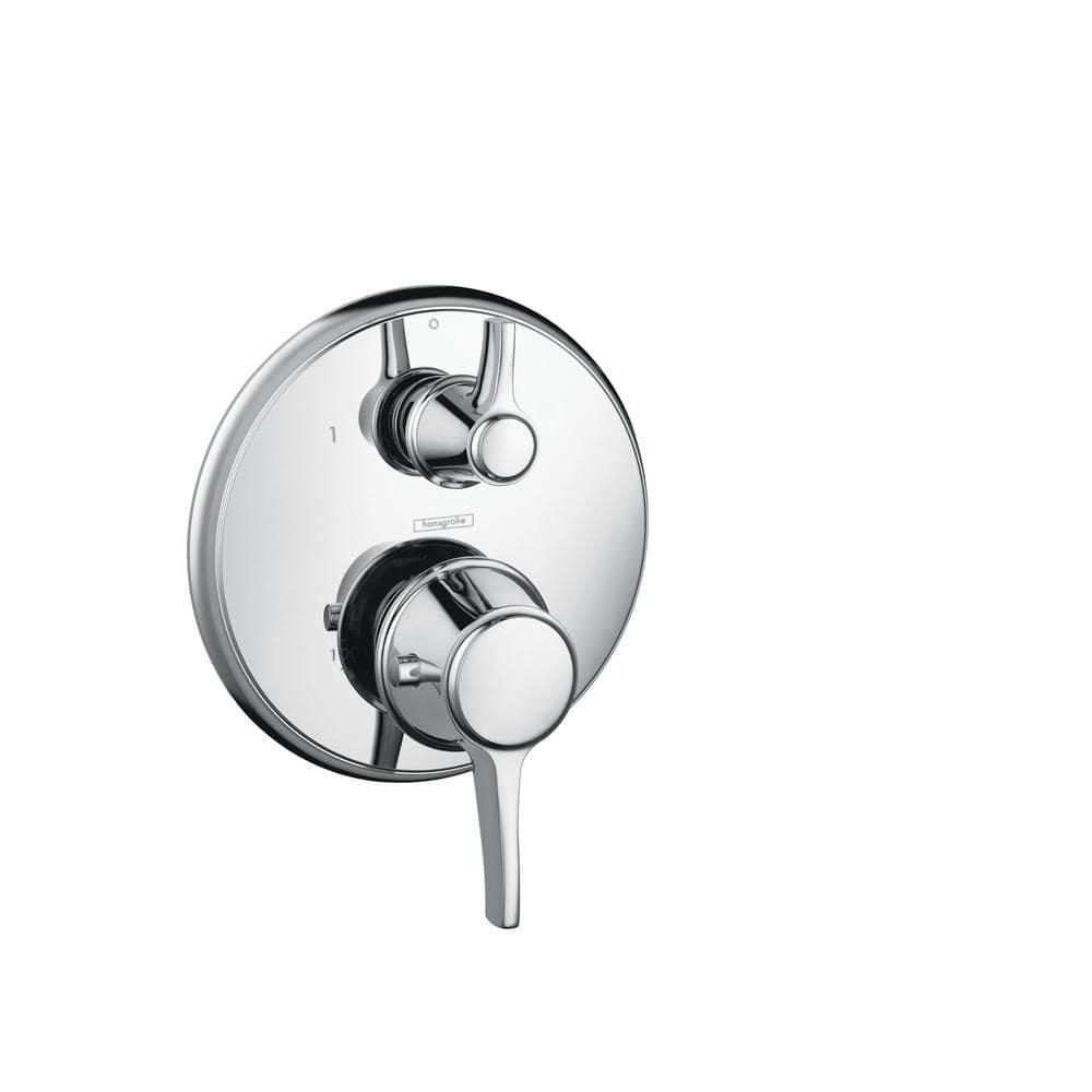 Ecostat C Thermostatic Volume Control and Diverter Faucet Trim with Lever Handle