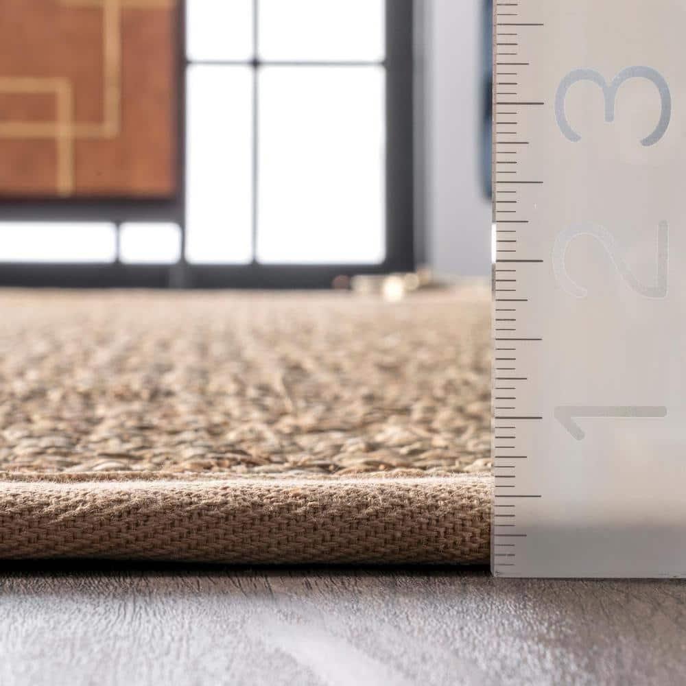 Nuloom Elijah Farmhouse Seagrass Indoor Area Rug, Round 4', Beige