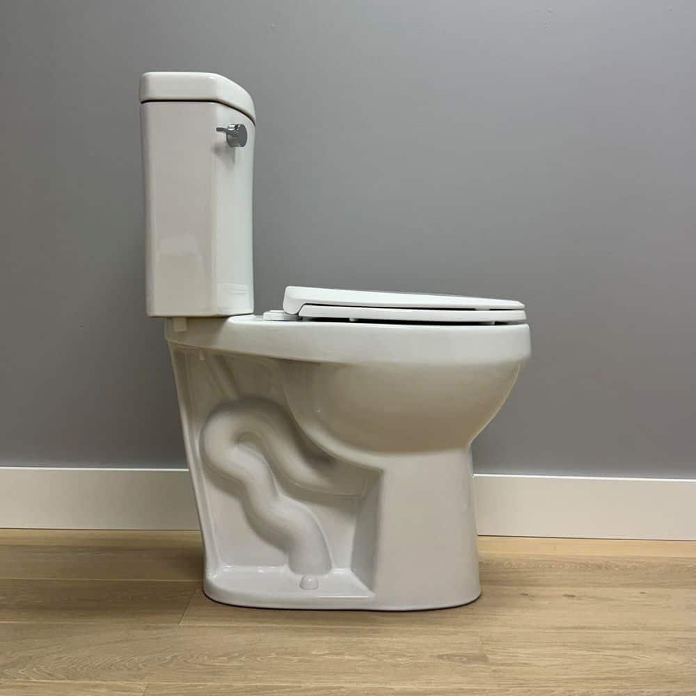 2-Piece 1.28/.09 GPF Dual Flush Elongated 20 in. Extra Tall Toilet in White, Seat Included