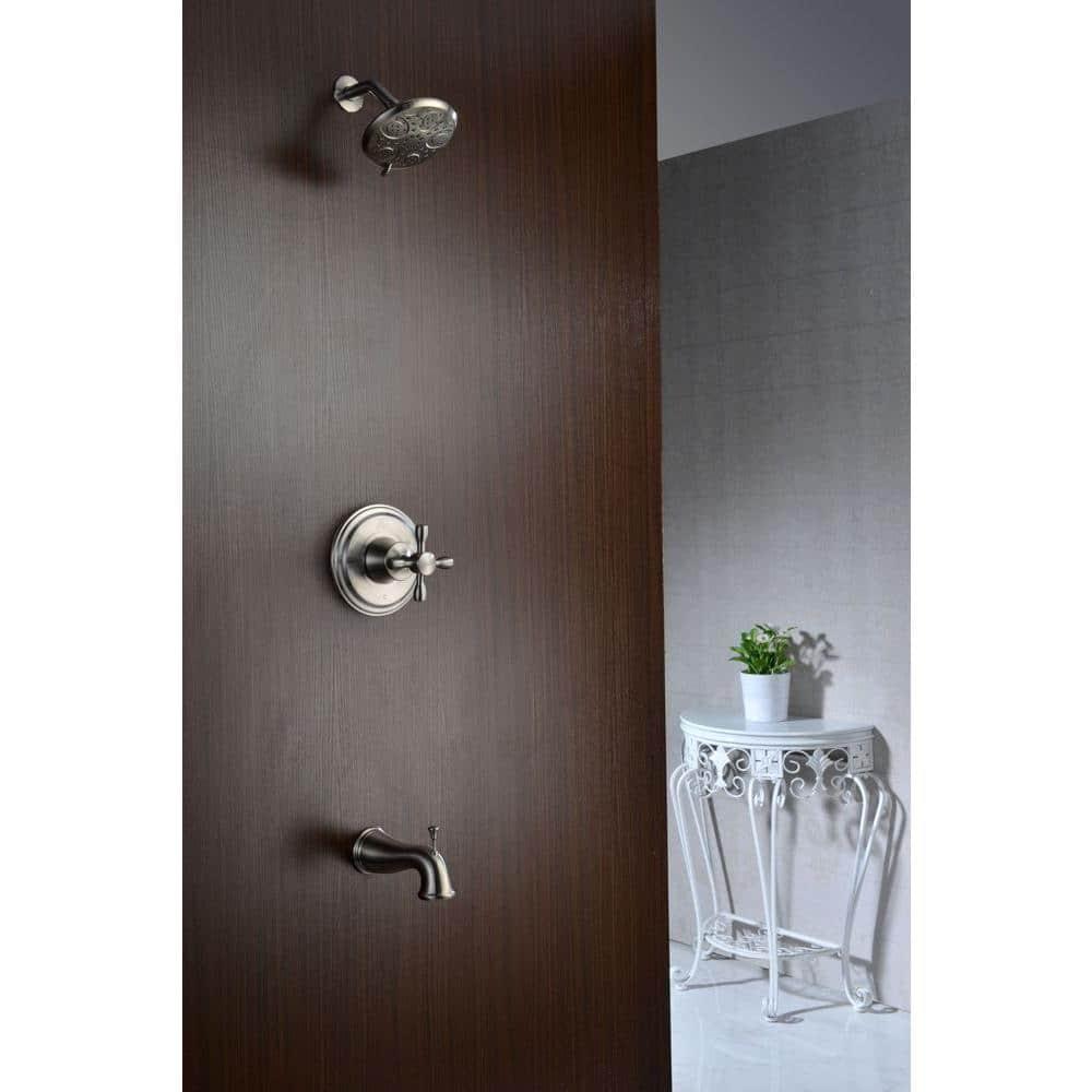 Anzzi Sh-Az034 Mesto Tub And Shower Trim Package - Nickel