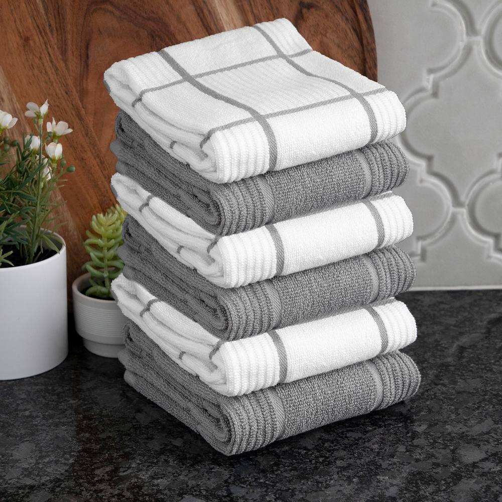 T-fal Solid and Check Dish Cloth