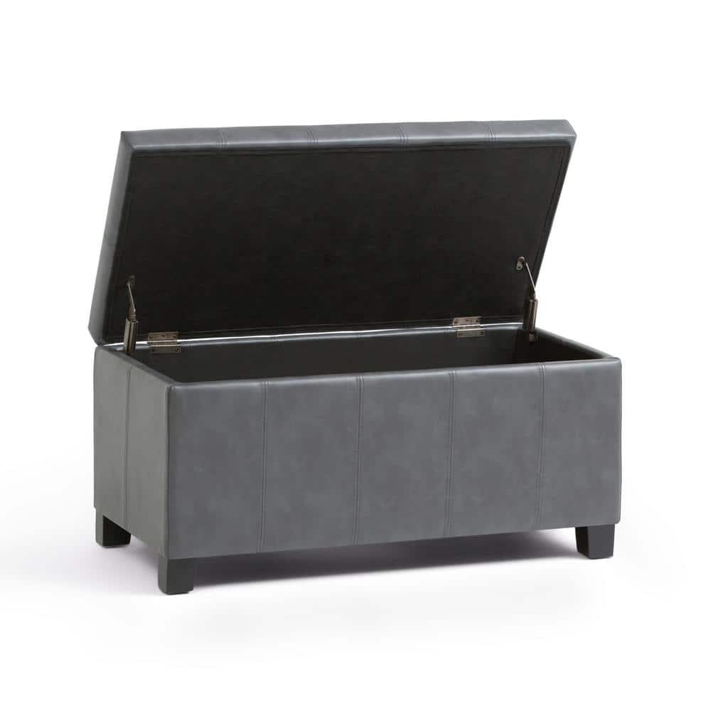 Simpli Home Dover Storage Ottoman Bench,Assembled