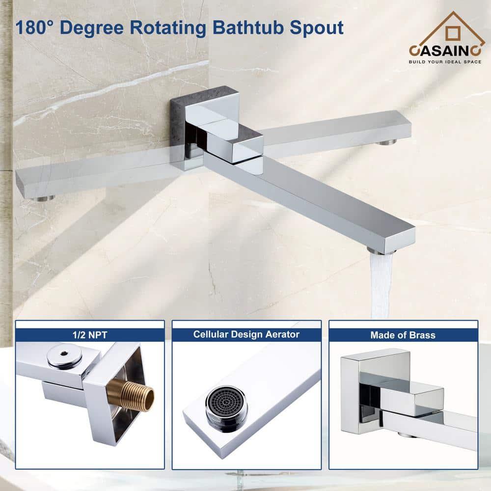 Shower Faucets & Systems All-In-One Kit with Rough in-Valve