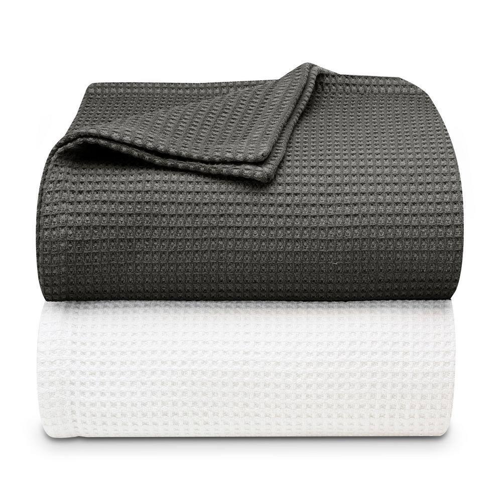 Vera Wang Vera Wang Waffleweave Cotton Blanket