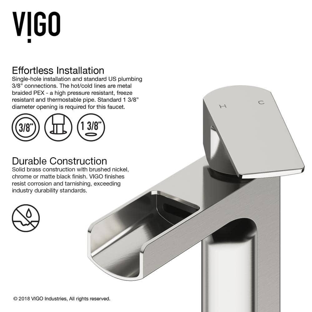 Ileana 7" H Single Handle Single Hole Bathroom Faucet