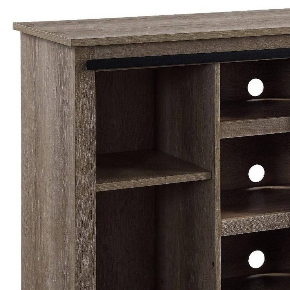 Home Entertainment Wooden TV Stand Brown - Saltoro Sherpi