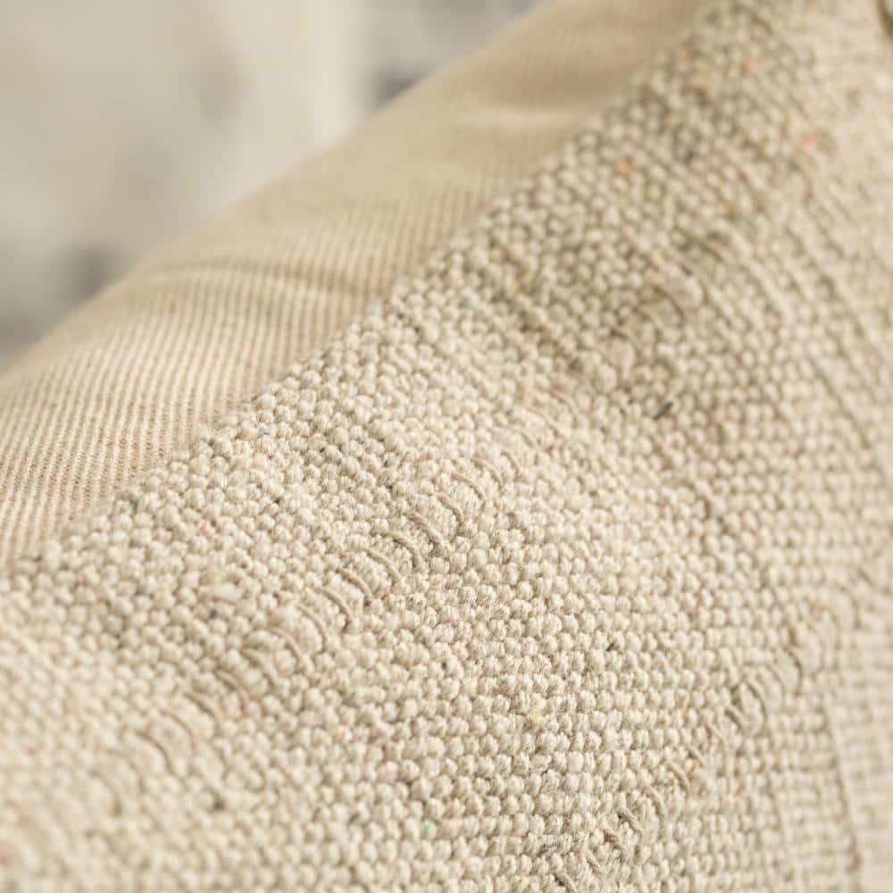 DEERLUX 16" Handwoven Cotton Throw Pillow Cover with Drawstring without Cushion, Natural & Reviews | Wayfair