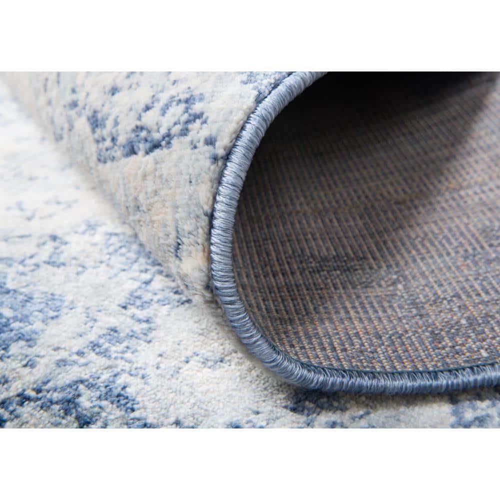 Unique Loom Asheville Collection Area Rug - Tanglewood (8'  x 10' Rectangle Blue/Light Blue)