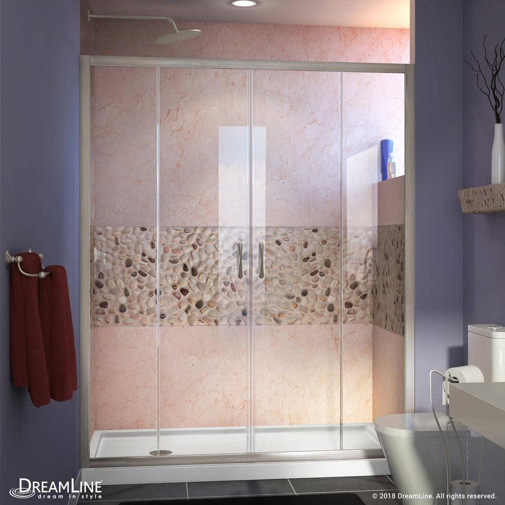 Visions 60" W x 74.75" Semi-Frameless Shower Encolusure