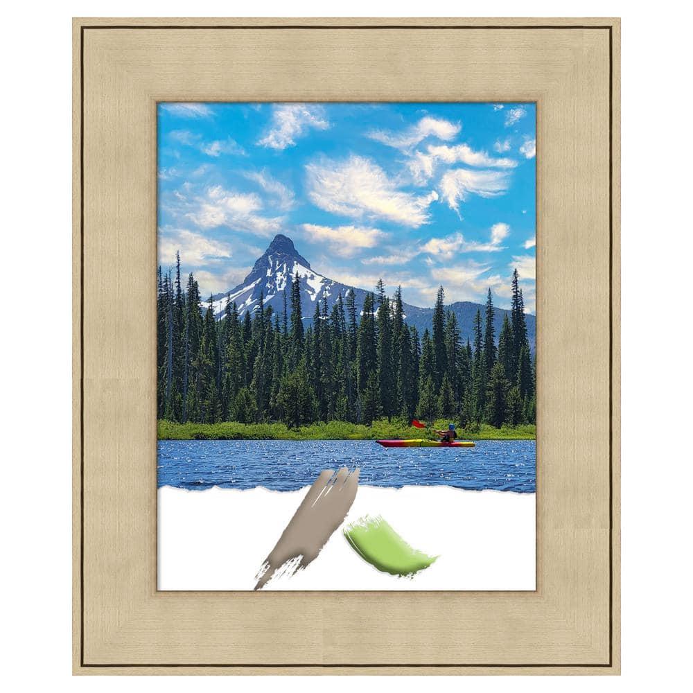 Amanti Art Classic Honey Silver Picture Frame Opening Size 11x14 in.