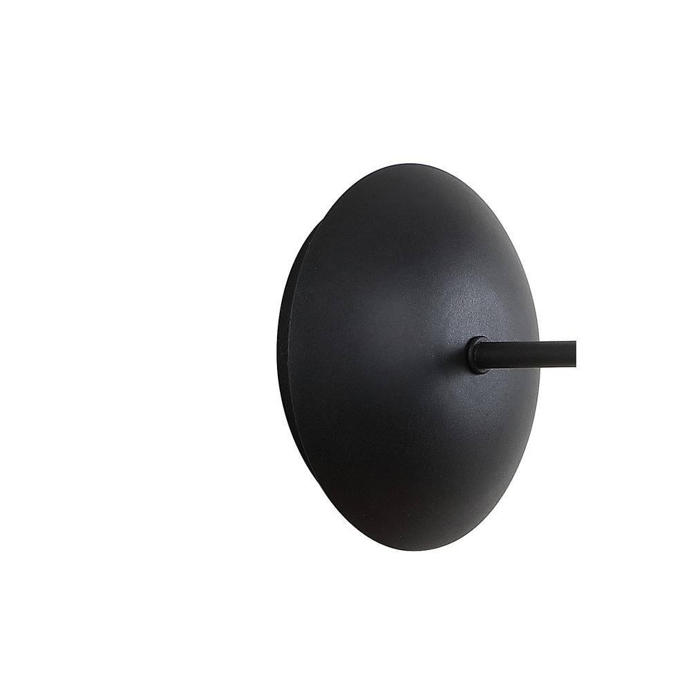 Josef 10" Iron Retro LED Wall Sconce, Black